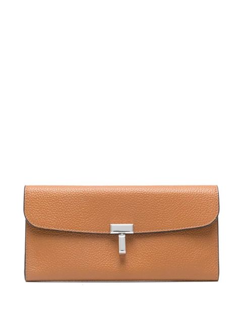 TOTEME T-lock leather wallet - Neutrals - zdjęcie produktu nr 1