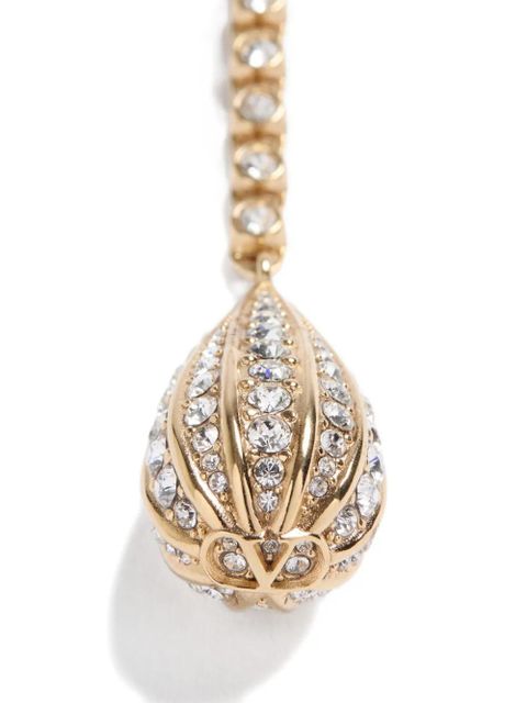 Valentino Garavani Poetiques des Gouttes metal and Swarovski® crystal necklace - Gold