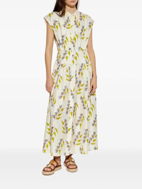 Ulla Johnson Lausanne floral midi dress - White