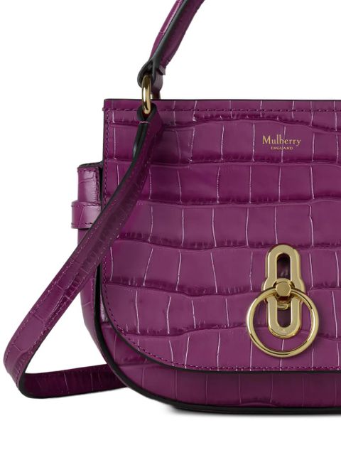 Mulberry Amberley croc-effect crossbody bag - Purple - zdjęcie produktu nr 2