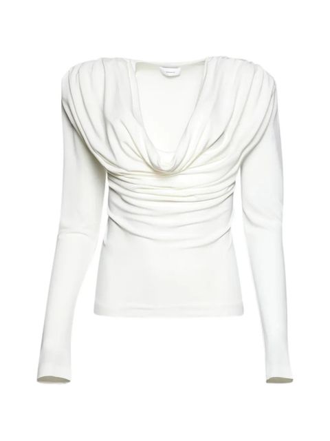 WARDROBE.NYC cowl-neck long-sleeve top - Neutrals - zdjęcie produktu nr 1