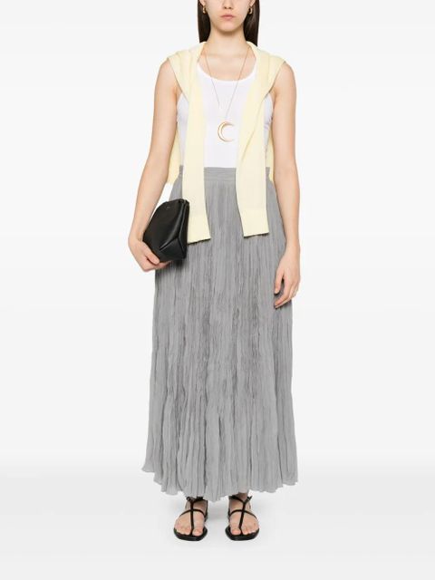 TOTEME crinkled plissé skirt - Grey - zdjęcie produktu nr 2