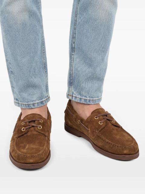 Gianvito Rossi Vandée suede loafers - Brown