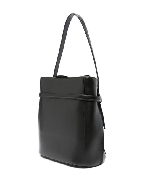 TOTEME belted leather bucket bag - Black - zdjęcie produktu nr 2