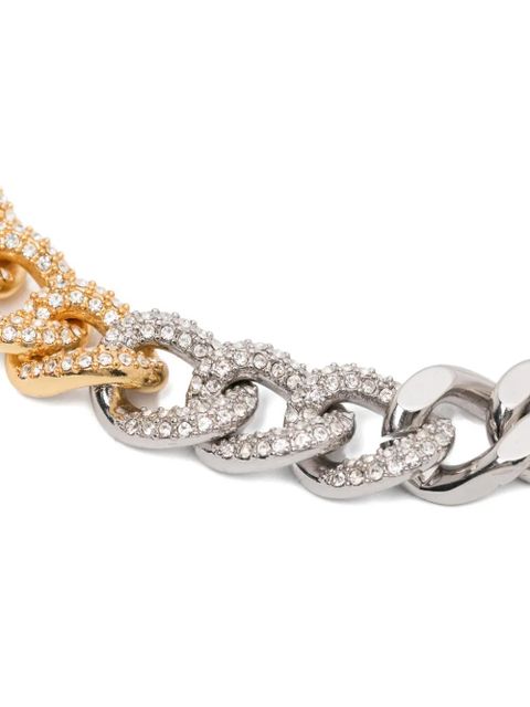 Maje Zirconia chain necklace - Gold