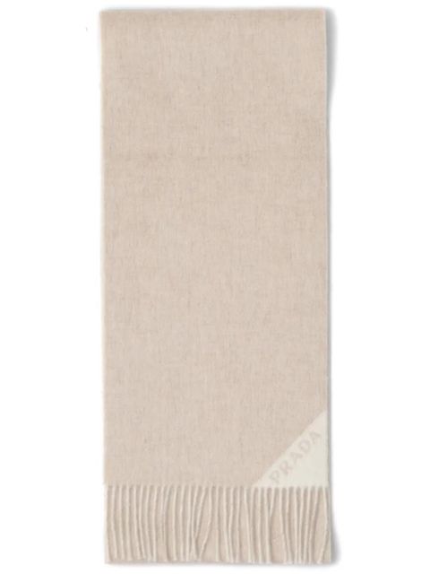 Prada reversible cashmere scarf - Neutrals - zdjęcie produktu nr 1