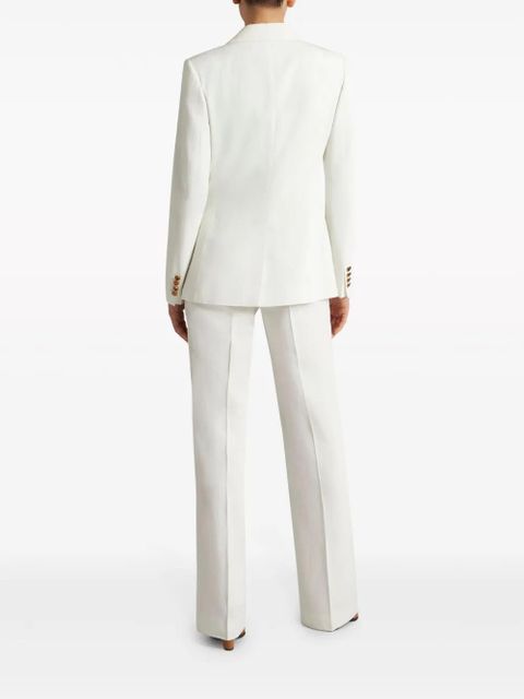 ETRO slub-texture double-breasted blazer - White - zdjęcie produktu nr 2