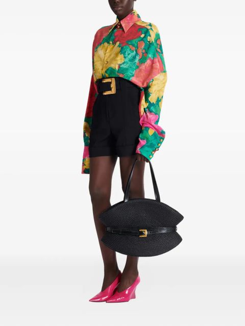 Balmain medium Shuffle buckle shoulder bag - Black - zdjęcie produktu nr 2