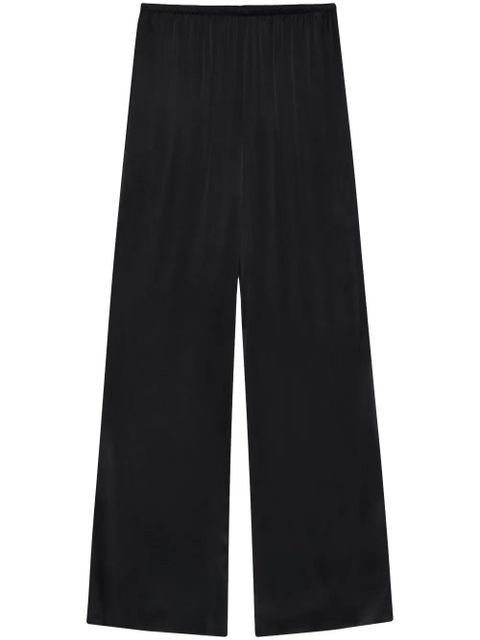 ANINE BING Aden high-waisted wide-leg trousers - Black - zdjęcie produktu nr 1