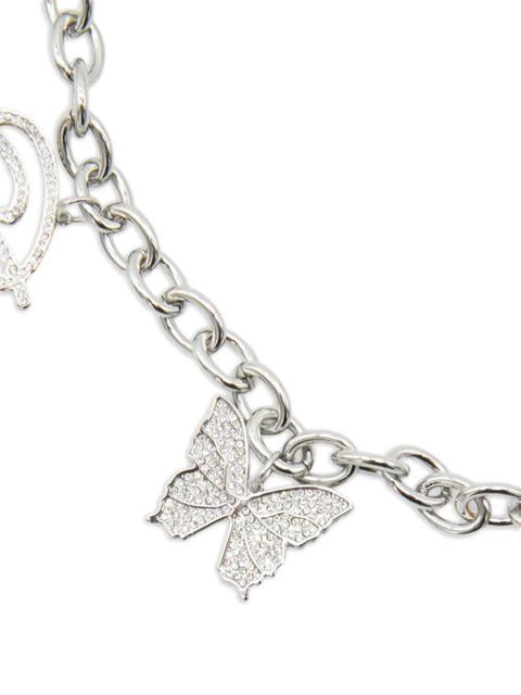 Blumarine crystal-embellished chain belt - Silver