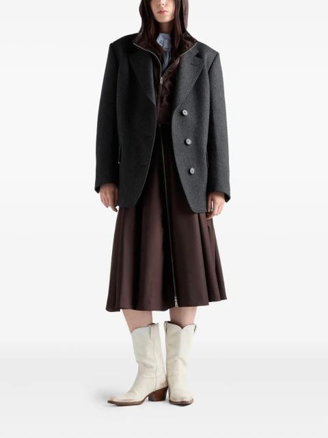 Prada Re-Nylon circle skirt - Brown