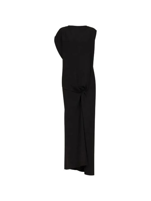 The Row knot-detail draped dress - Black - zdjęcie produktu nr 1