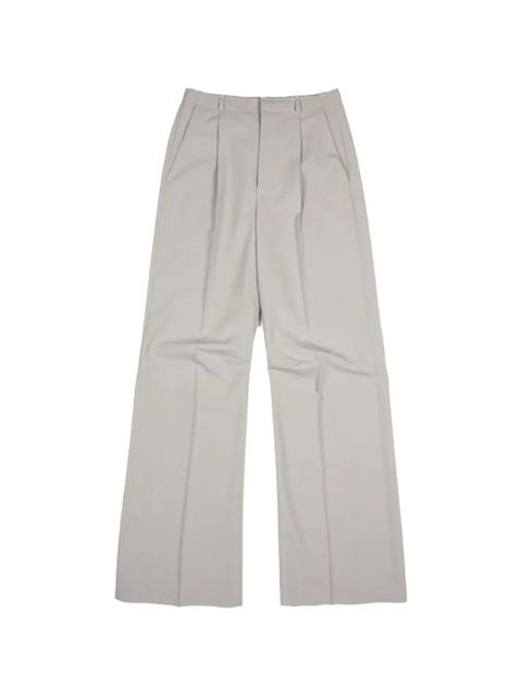 MM6 Maison Margiela pleated wide-leg trousers - Neutrals - zdjęcie produktu nr 1