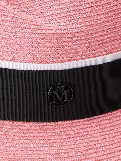 Maison Michel Virginie straw fedora hat - Pink - zdjęcie produktu nr 2