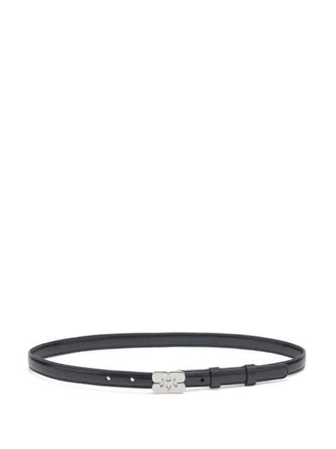 GANNI logo-buckle leather belt - Black - zdjęcie produktu nr 1