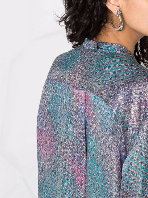 ISABEL MARANT lurex shirt - Blue