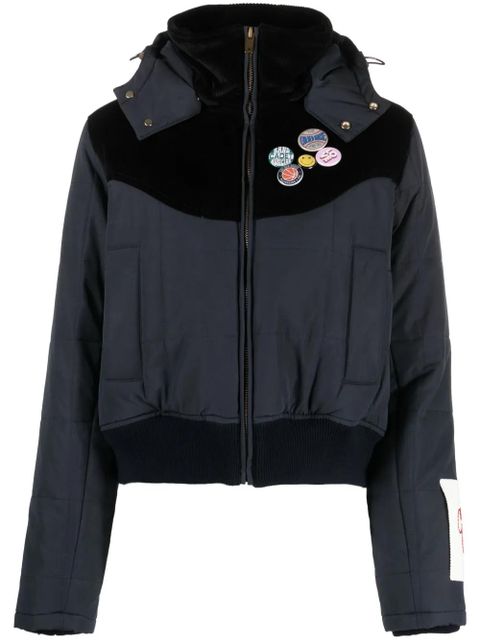 Golden Goose pin-embellished hooded jacket - Blue - zdjęcie produktu nr 1