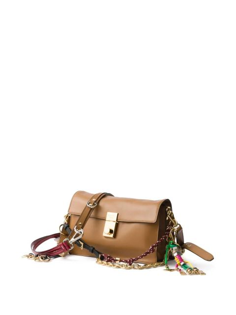 Prada small Soft Sound leather shoulder bag - Brown