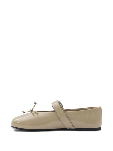 Miu Miu buckle bow ballet flats - Neutrals