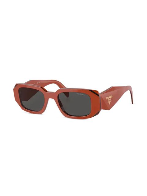 Prada Eyewear geometric-frame sunglasses - Orange