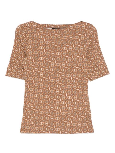 Lauren Ralph Lauren patterned T-shirt - Brown - zdjęcie produktu nr 1