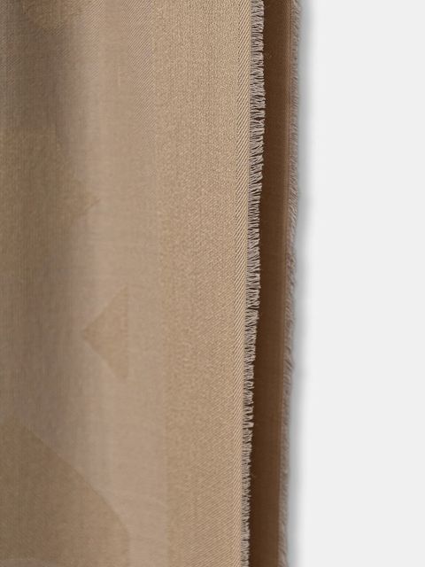 BOSS szalik z dodatkiem wełny Monyque damski kolor beżowy gładki 50555434 - zdjęcie produktu nr 2