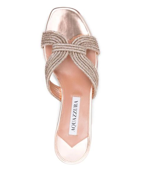 Aquazzura 40mm embellished low-heel sandals - Pink