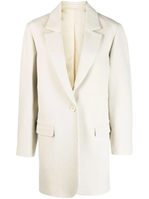 ISABEL MARANT Jilinka single-breasted coat - Neutrals - zdjęcie produktu nr 1