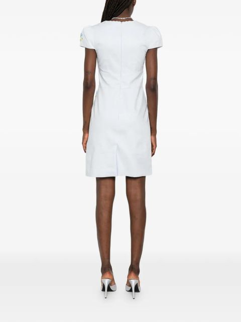 SHUSHU/TONG V-neck mini dress - Blue