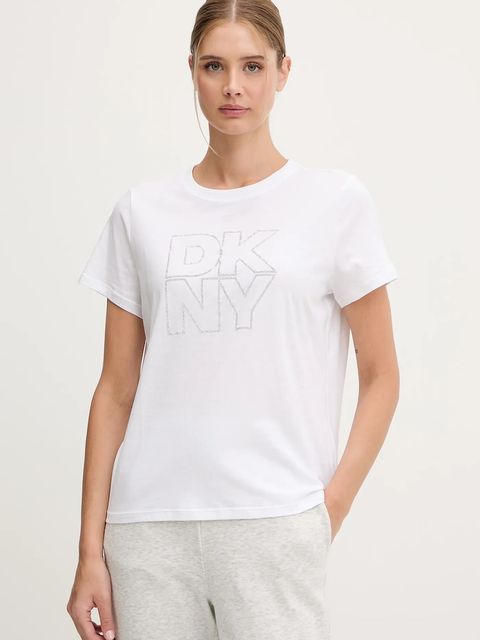 Dkny t-shirt bawełniany - zdjęcie produktu nr 1