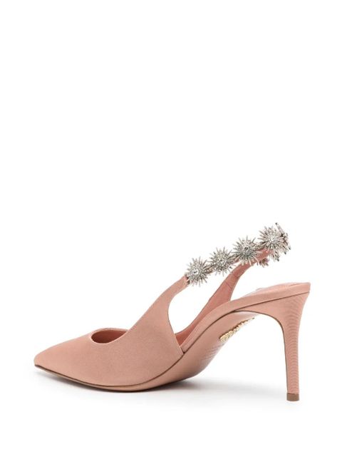 Aquazzura Comet Link 80mm grosgrain pumps - Pink
