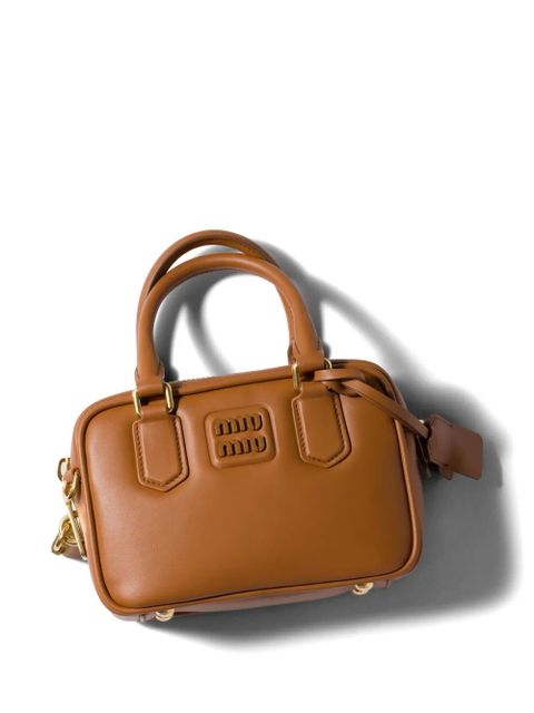 Miu Miu Arcadie leather bag - Brown