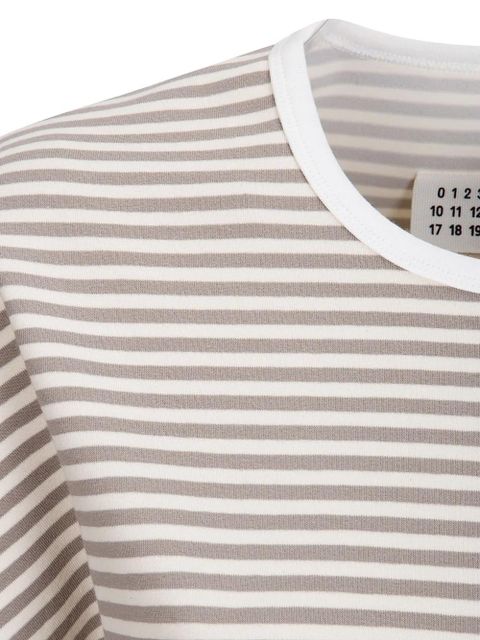 MM6 Maison Margiela striped T-shirt - Neutrals