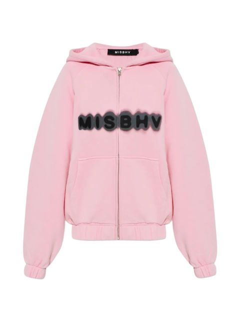 MISBHV logo-print cotton hoddie - Pink - zdjęcie produktu nr 1