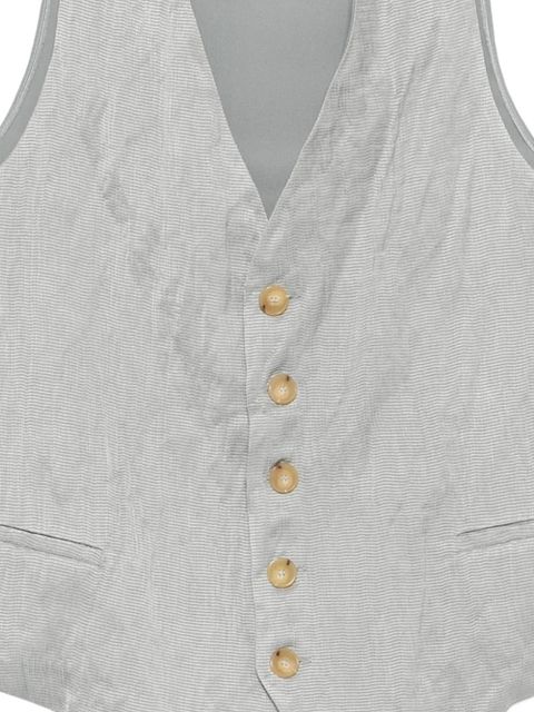 Alysi button-fastening waistcoat - Grey