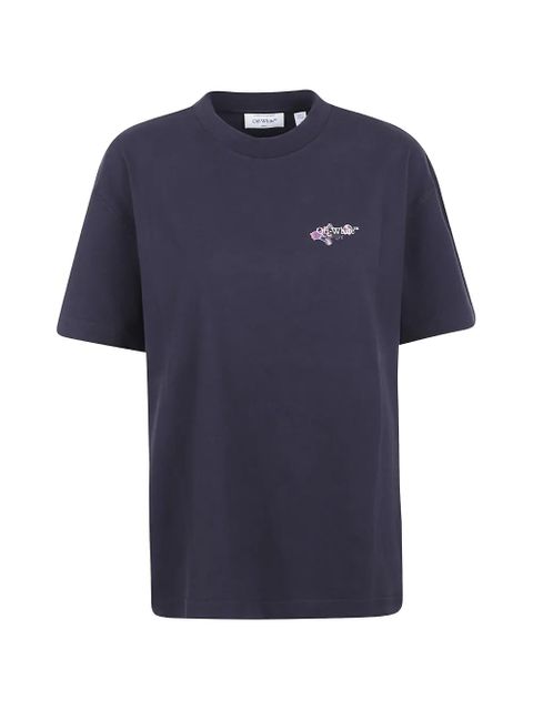 Off-White Dripped Watercol Arrow graphic-print T-shirt - Blue - zdjęcie produktu nr 1