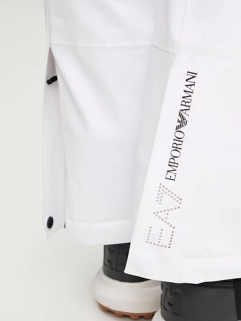 EA7 Emporio Armani spodnie narciarskie kolor biały AF13887.7W000383