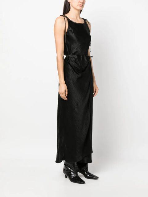 Acne Studios sleeveless satin dress - Black - zdjęcie produktu nr 2