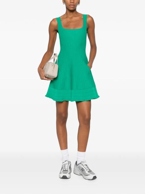 Maje square-neck sleeveless mini dress - Green - zdjęcie produktu nr 2