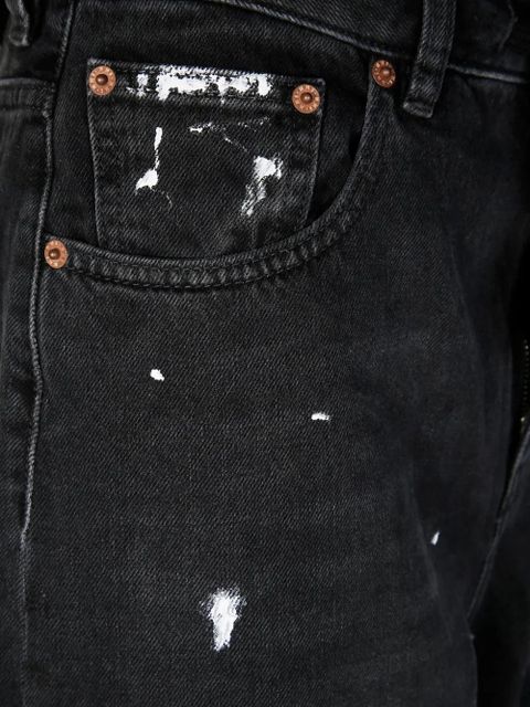 MM6 Maison Margiela splatter-detail jeans - Black - zdjęcie produktu nr 2