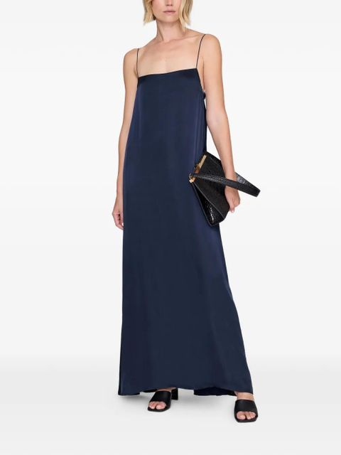 ANINE BING Mae spaghetti-strap maxi dress - Blue - zdjęcie produktu nr 2