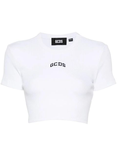 GCDS Lounge Logo crop top - White - zdjęcie produktu nr 1