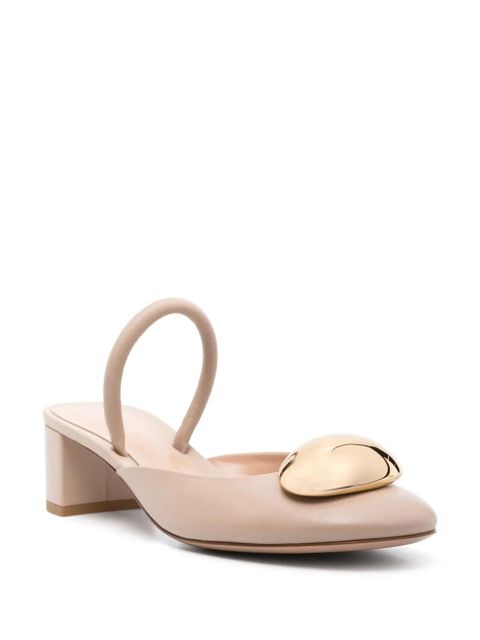 Gianvito Rossi 45mm Sphera slingback mules - Neutrals - zdjęcie produktu nr 2