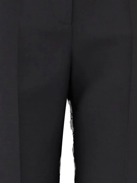 Valentino Garavani pressed-crease wide-leg trousers - Black