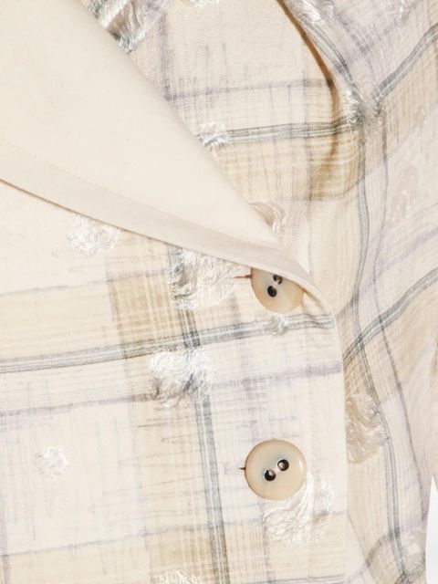 Vivienne Westwood plaid buttoned blazer - Neutrals