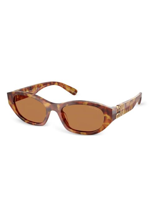 Miu Miu Eyewear tortoiseshell logo-detail sunglasses - SCURI - zdjęcie produktu nr 1