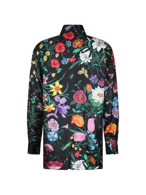 Gucci floral-print shirt - Black - zdjęcie produktu nr 2