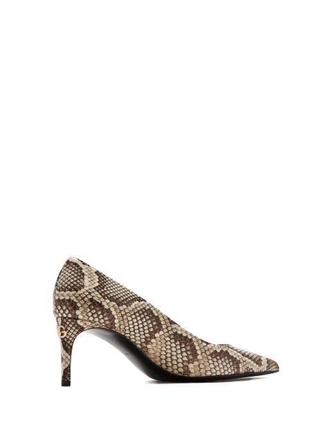 Dolce & Gabbana snake-print logo pumps - Neutrals - zdjęcie produktu nr 2
