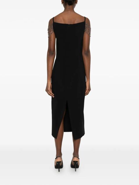 PINKO chain strap dress - Black