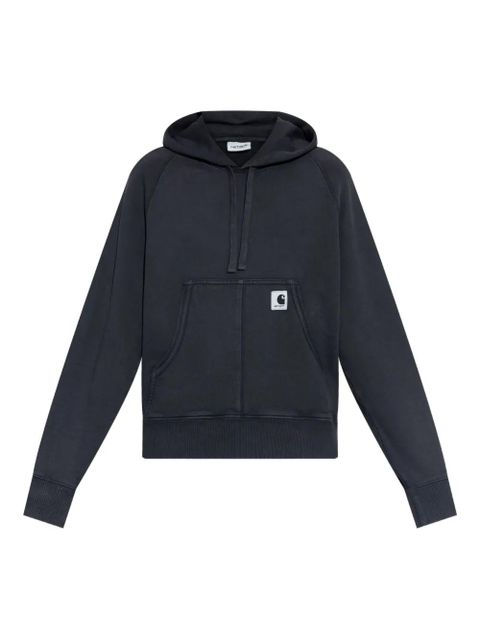 Carhartt WIP logo-patch cotton hoodie - Grey - zdjęcie produktu nr 1